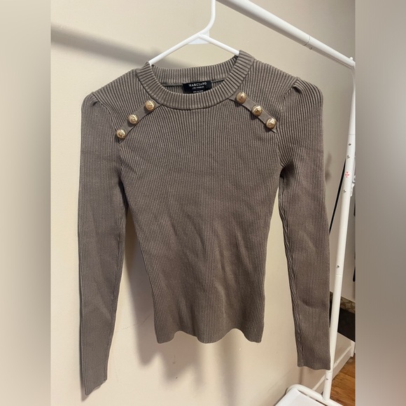 Eco Teti Sweater Top by Marciano (Light Brown) - Picture 3 of 5